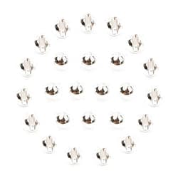 EUPHENG 25 PC Slotted Tungsten Beads Fly Tying Beads Head for Nymph Fishing Materials 12 Colors / 5 Sizes
