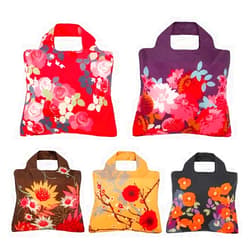 Envirosax Reusable Grocery Bags- Set of 5 Bloom Designs,Eco Friendly Foldable Shopping Tote Bag