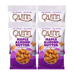 Quinn Gluten Free Maple Almond Butter Filled Pretzel Nuggets - Made with Real Ingredients, Whole Grain Sorghum, Sea Salt, Vegan, Dairy Free, Non-GMO - 5 Oz (Pack of 4)