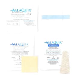 AllaQuix Stop Bleeding Quick Pack - AllaQuix Sample Trial Pack (1 Each of Hemostatic Blood Stoppers: Gauze, Bandage, Nose Plug)