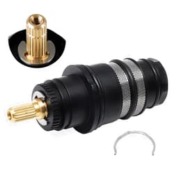 Hansengroyi Thermostatic Cartridge Compatible with Hansgrohe 98282000 Cartridge Replacement Thermostat Kits, Chrome