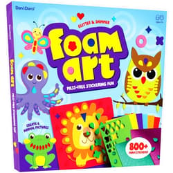 Dan&Darci Foam Sticker Art Craft for Kids - Toddler Arts and Crafts for Kids Ages 3-4 3-5 4-6 - Kids Toddlers Activities for Kids Ages 3-5 - 4 Year Old Boy Birthday Gift - Stocking Stuffers Gifts for Boys 4-6