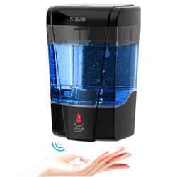 SVAVO Automatic Soap Dispenser Hand Sanitizer Dispenser Wall Mount 600ml/21fl.oz, Touchless Electric Sensor Pump Battery Operated for Offices Home Kitchen Bathroom Hotel Restaurant Commercial