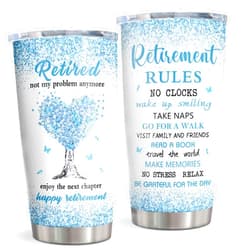 Vutieso Retirement Gift For Woman, Retirement Gifts For Women 2025, Retirement Gifts For Men, Retirement Tumbler 20oz, Retirement Decorations, Cool Retirement Gifts, Retired Gifts, Farewell Gifts
