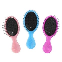 Woplagyreat Toddler Detangler Hair Brush Travel Detangling Brushes 3Pcs Women Valentines Day Best Gift Small For Baby Kids Pocket hairbrush Pro, for Curly Wet Dry Tangle