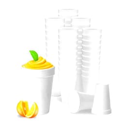 Shop Square 20 Oz Disposable Foam Cups (50 Pack), White Foam Cup Insulates Hot & Cold Beverages, Made in the USA, To-Go Cups - for Coffee, Tea, Hot Cocoa, Soup, Broth, Smoothie, Soda, Juice