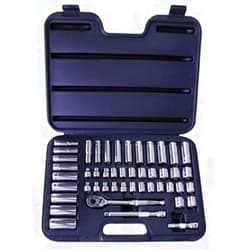 ATD (Advanced Tool Design) ATD Tools ATD-1245 47 Piece 6-Point SAE-Metric Socket Set