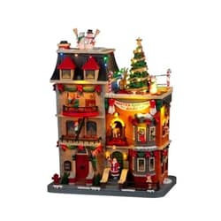 Lemax Village Collection Santa's Rooftop Bash, with 4.5V Adaptor #25861