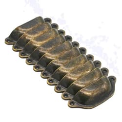 WEICHUAN 10PCS Antique Bronze Iron Drawer Knobs Pulls Handles - Vintage Kitchen Cabinets Furniture Wardrobe Medicine Pull Handle (Length: 96mm Width: 30mm)