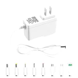 Arkare 5V 2A Power Adapter 5V DC Power Supply 2000mA AC 100V-240V to DC 5Volt 1.5A 1A 1000mA Replacement Power Cord USB Type C for Security Camera Baby Monitor TV Box 5V 2812B LED Strip Light White