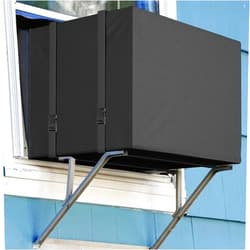 HOXHA Air Conditioner Cover for Window Units Outside Winter Ac Covers Outdoor Heavy Duty Waterproof Defender with Adjustable Strap Winter Small Size,21W*16D*15H