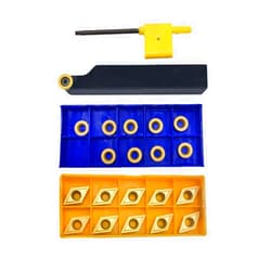 RHFGYY 5/8in Metal Lathe Turning Tool Holder SRAPR1616H10 with R5 RCMT10T3MO Round Carbide Inserts DCMT32.51 DCMT11T304 Turning Insrts