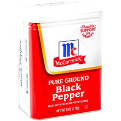 McCormick Pure Ground Black Pepper, 6 oz