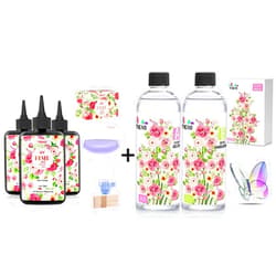 YIEHO UV Resin Kit with Light 300g, Epoxy Resin Hard Transparente 32OZ (1:1)