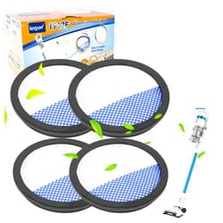KEEPOW Vacuum Filters Compatible with Eureka RapidClean Pro Cordless Cleaner NEC180 NEC280TL NEC380 NEC480 NEC185 NEC186 NEC190, 4 Pack