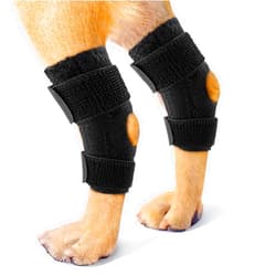 Huimpet Short Rear Leg Hock Brace, Dog Back Leg Brace for Hock & Ankle with Flexible Velcro, Dog Leg Brace for Torn ACL & CCL, Dog Leg Sleeve Wound Care and Loss of Stability from Arthritis,1 Pair, S