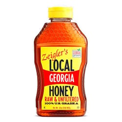 JAMIE'S HIVE TO TABLE Zeigler's Local Georgia Award Winning Honey – All Natural, Pure, Raw, & Unfiltered Georgia Honey, 32-ounce Squeeze Bottle – Delicious Honey for Tea, Yogurt, Parfaits, Toast, Cornbread, and Chicken Sandwiches