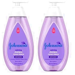 Johnson's Baby Calming Baby Shampoo with Soothing NaturalCalm Scent, Hypoallergenic & Tear-Free Baby Hair Shampoo, Free of Parabens, Phthalates, Sulfates & Dyes, 20.3 fl. oz (Pack of 2)