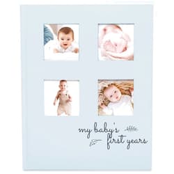 KeaBabies Baby Memory Book - First 5 Years Journal, Modern Milestone Book, Hardcover 66 Pages, Boys & Girls, Photo Albums, Scrapbook (Sky Blue)