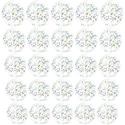 Hungdao 25 Pcs Inflatable Glitter Beach Ball 8 Inches Mini Clear Floatable Confetti Ball for Kids Bulk Swimming Pool Theme Party Toy for Hawaiian Theme Party Decorations Favors Supplies