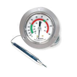 Cooper-Atkins 6142-58-3 Vapor Tension Panel Thermometer with Front Flange, Back Connect, NSF Certified, 2