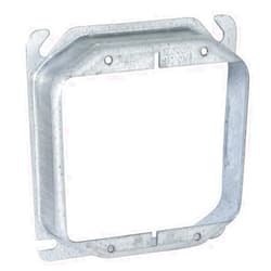 RACO 8780SP 4 in. Square Cover for 2-Devices, 1 in. Raised, 10-Pack Gray