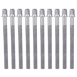 Hyclam 10Pcs Drum Screws - Snare & Bass Drum Lugs & Tension Rods
