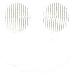 LUXRILIX 2124 Replacement Pads for Bissell Spinwave Spin Mop, 2 Scrubby Pads and 4 Soft Pads Compatible with Bisell Spinwave 2039 2039A 2039Q 2039T 2039W 20391 20395 20399 2307 23157 2315A Mop Pad Kit LUXRILIX
