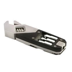 SWISS+TECH ST41070 7-in-1 Adjustable Wrench Multi-Tool, Black/Brushed Stainless Steel (Single Pack)