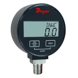 Dwyer® Digital Pressure Gage, DPGW-10, 1% Accuracy, Compatible Liquids & Gases, 0-300 psi