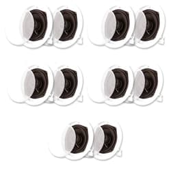 Acoustic Audio by Goldwood Acoustic Audio R191 in Ceiling/in Wall Speaker 5 Pair Pack 2 Way Home Theater Flush Mount