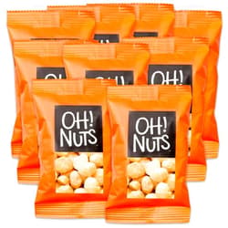 Oh! Nuts Roasted Salted Macadamia Nuts Snack Packs - Grab N Go Snack for Office, Travel, School, Hiking - Box of 12 Individual Bags