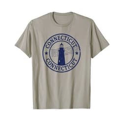 Vintage USA State Graphic Retro American Tees USA Vintage American Stamps US State Connecticut T-Shirt
