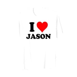 Named Custom Novelty Given Name Valentines Merch I Heart Jason First Name I Love Personalized Stuff T-Shirt