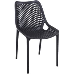 Compamia Air Outdoor Patio Dining Chair in Black (Set of 2)