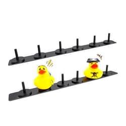 ROMASO Duck Holders,Magnetic Duck Plugs for Jeep Dashboard,Holds up to 12 Ducks Display,Adjustable Mount,Black (Does Not Include Rubber Ducks)