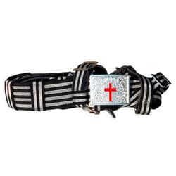 DEURA MASONIC KNIGHTS TEMPLAR Ceremonial Sword Belt & Buckle for Sir Knight SIZE Adjustable 36 TO 50 INCHES