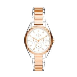 A｜X ARMANI EXCHANGE A|X Armani Exchange Women's Watch, Chronograph Watch for Women with Stainless Steel or Leather Band
