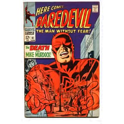 DAREDEVIL #41 1968-MARVEL COMICS-DEATH MIKE MURDOCK g/vg