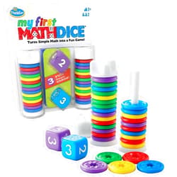ThinkFun My First Math Dice - Engaging Counting Game for Kids | Enhances Math & Number Skills | Fun Learning Activity for Ages 3+