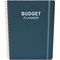Nokingo Budget Planner & Monthly Bill Organizer with Pockets. Expense Tracker Notebook, Budgeting Journal and Financial Planner Budget Book to Control Your Money, PU Leather Cover, 8