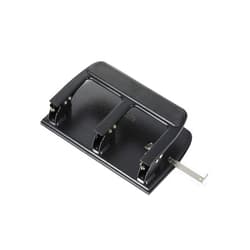 Officemate Heavy Duty 3-Hole Punch with Padded Handle, 40 Sheet Capacity, Black (90089)