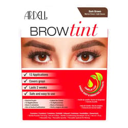 Ardell Brow Tint Kit Dark Brown - Semi-Permanent Eyebrow Dye, Long-Lasting Brow Color with Natural Extracts, Complete Eyebrow Tint Set, 1 Pack