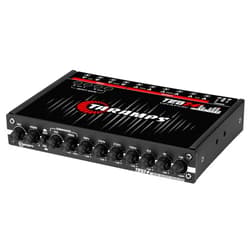 Taramp's Taramps TEQ 7.4 Stereo 7-band Graphic Equalizer Car Audio Rca Input/Output, Auxiliary Gain, Fader Control 2 Input Channel 3 Output Channel, Blue LED Sound Equalizer