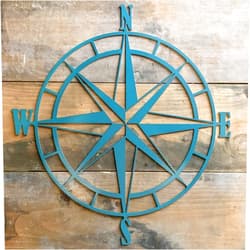 CustomMetalWorx Nautical Compass Rose Metal Wall Art