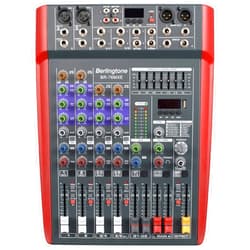 Berlingtone Professional 6 - Channel Bluetooth Studio Audio Mixer - DJ Sound Controller, USB Drive, PC Recording, RCA, XLR Microphone Jack, 7 Band EQ, 16BIT Digital Multi Effect Processor (BR-76MX)