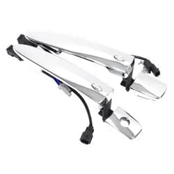 MOTOKU Pair Chrome Exterior Door Handles for Nissan Sentra Murano Maxima Leaf 2009-2018 Front Left Driver and Right Passenger Side with Sensor and Smart Keyless Entry System