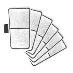 Lasuroa 6pcs Filter Cartridges Compatible with Topfin Top Fin EF-S & BF5 BETTAFLO, 3.7x2.1 Inch Fish Tank Filter Cartridge Replacement for Aquarium Water Filtration