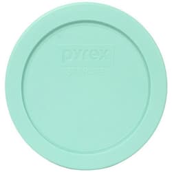 Pyrex 7200-PC Sea Glass Blue/Green Round Plastic Food Storage Replacement Lid, Made in the USA