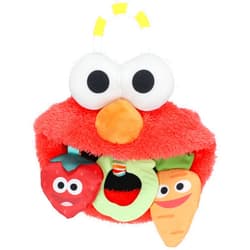 KIDS PREFERRED Sesame Street Elmo On The Go Activity Toy with Silicone Teether for Newborns